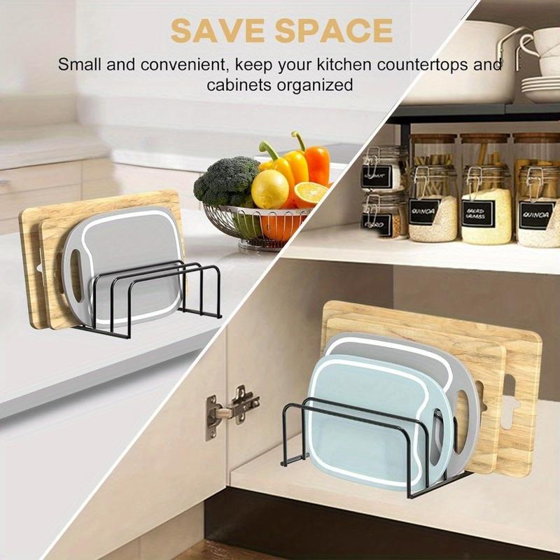 Kitchen Cabinet Baking Sheet Organizer - 1 Stück Schneidebrett-Organizer Küchen-Backblech-Aufbewahrung Kühlregal-Ständer für