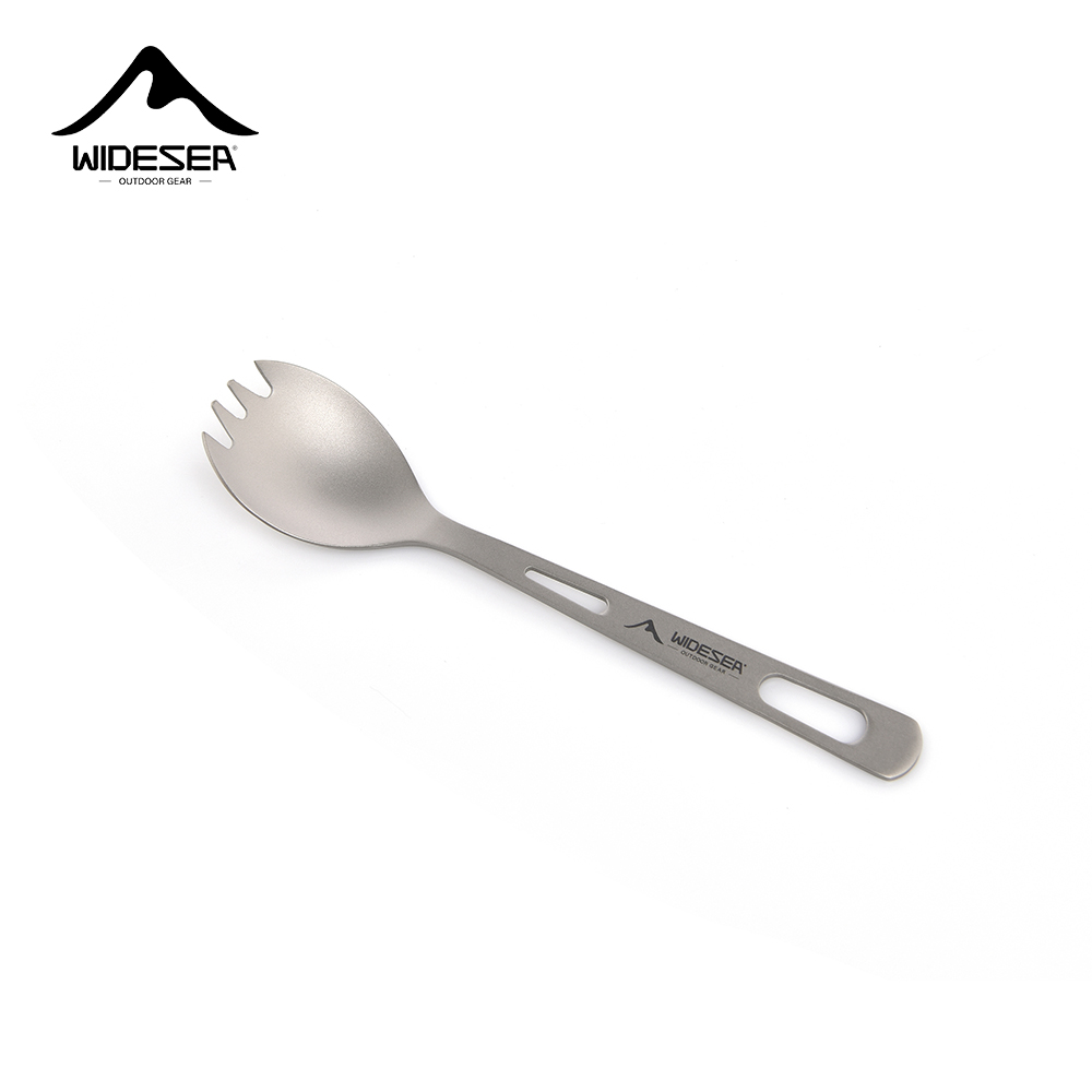 Kitchen Baking Store - Widesea Camping-Kochset, Spork, Löffel aus Titan,