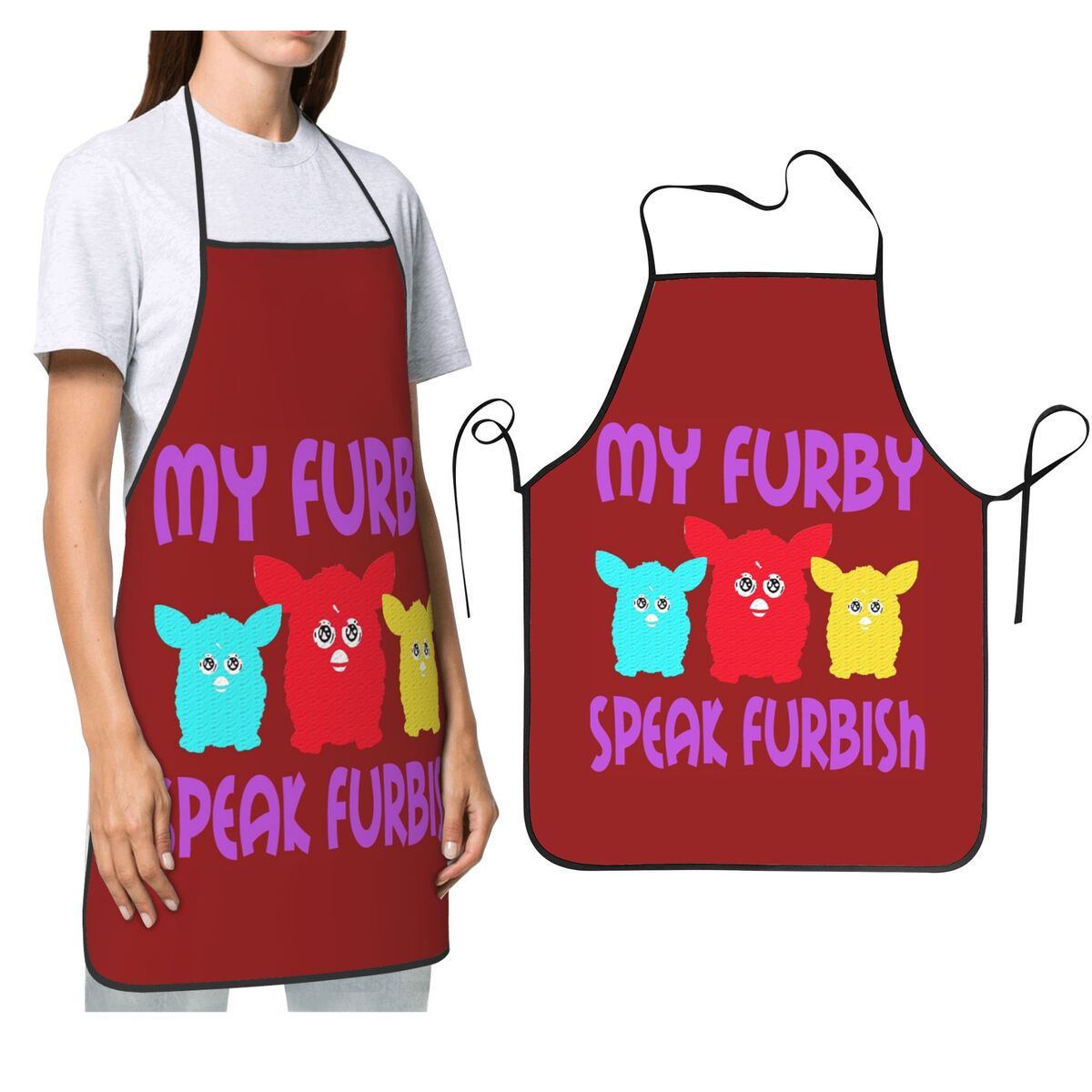 Kitchen Robot Baking - Nightmare Furby Cartoon Roboter Spielzeug Schürze
