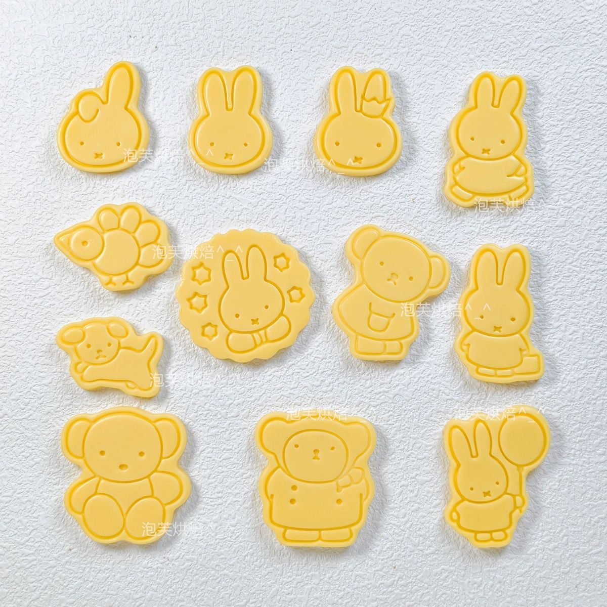 Kitchen Baking Store - Niedliche 3D-Presskeksform mit Miffy-Muster, wiederverwendbares Backwerkzeug,