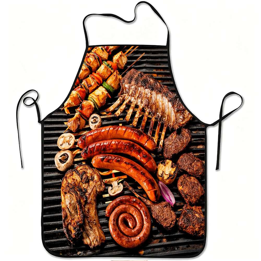 Kitchen Baking Ideas - 1 Stück lustige Schürze im Barbecue-Stil,