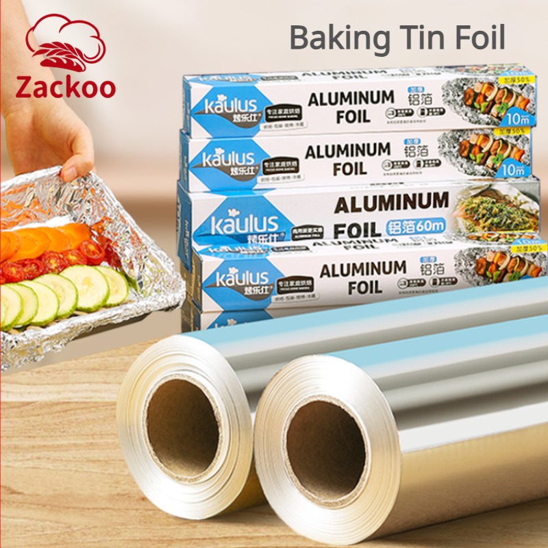 Kitchen Baking Paper - Zackoo 10/20/40 m Aluminiumfolie zum Backen,