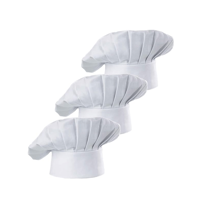 Kitchen Baking Store - 3-teiliges Set Kochmützen für Erwachsene, Verstellbare