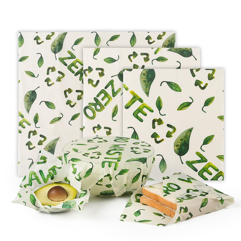 Kitchen Baking Cloth - 3-teiliges Bienenwachs-Konservierungstuch, Bienenwachstuch, atmungsaktive Konservierung, waschbar,
