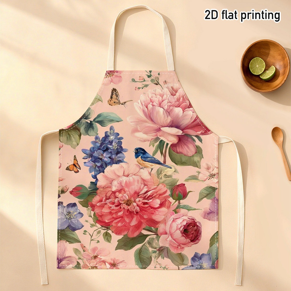 Kitchen Baking Ideas - 1 Stück Schöne Schürze mit Blumen-