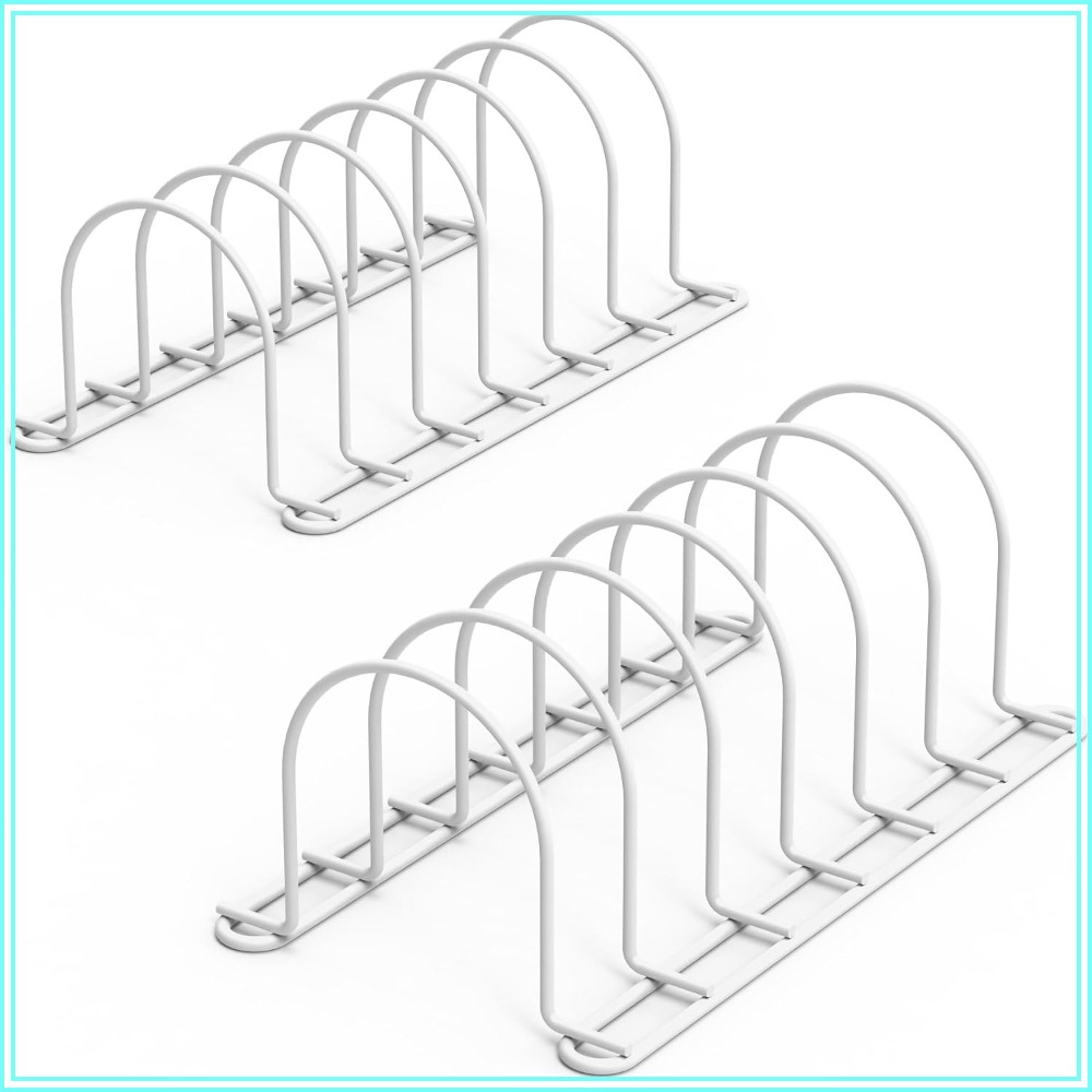 Kitchen Cabinet Baking Sheet Organizer - Vertikaler Tellerorganizer für Schränke, 26,7 cm