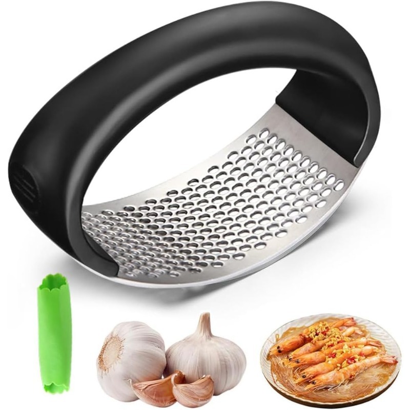 Kitchen Utensils - 2026 Verbesserter Edelstahl-Knoblauchzerkleinerer - Knoblauchpresse, Küchenutensilien