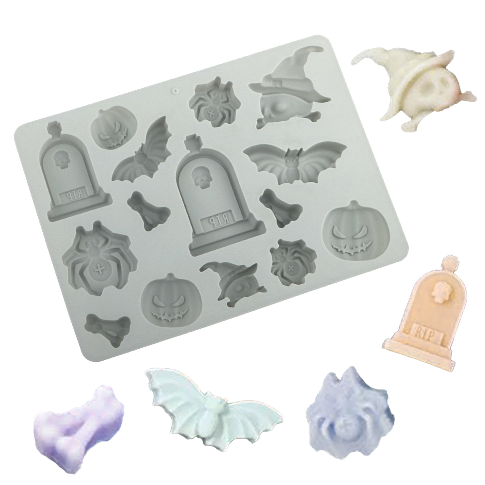 Kitchen And Baking Tools - Halloween Element Grabstein Spinne Kürbis Fledermaus