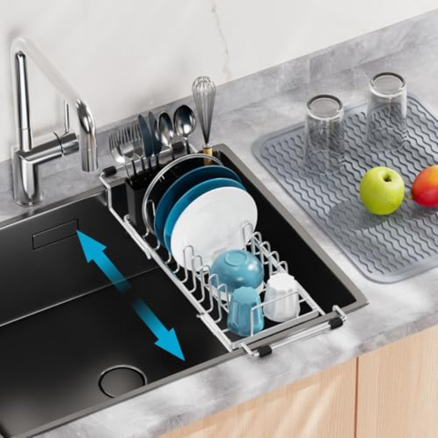 Kitchen Utensils - Kleines Abtropfgestell für Spülbecken - Edelstahl-Abtropfgestell