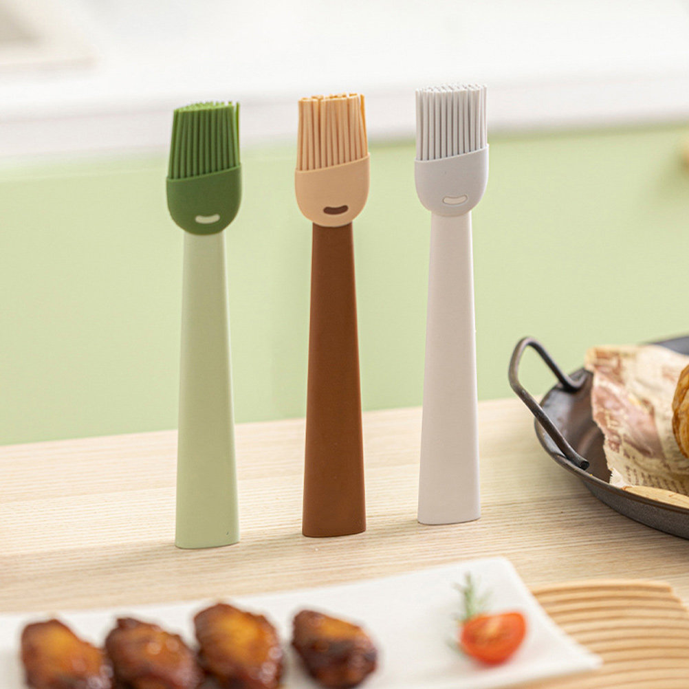 Pastry Brush Silicone - 3-teiliger Hochleistungs-Silikon-Pinsel zum Grillen, Backen, für