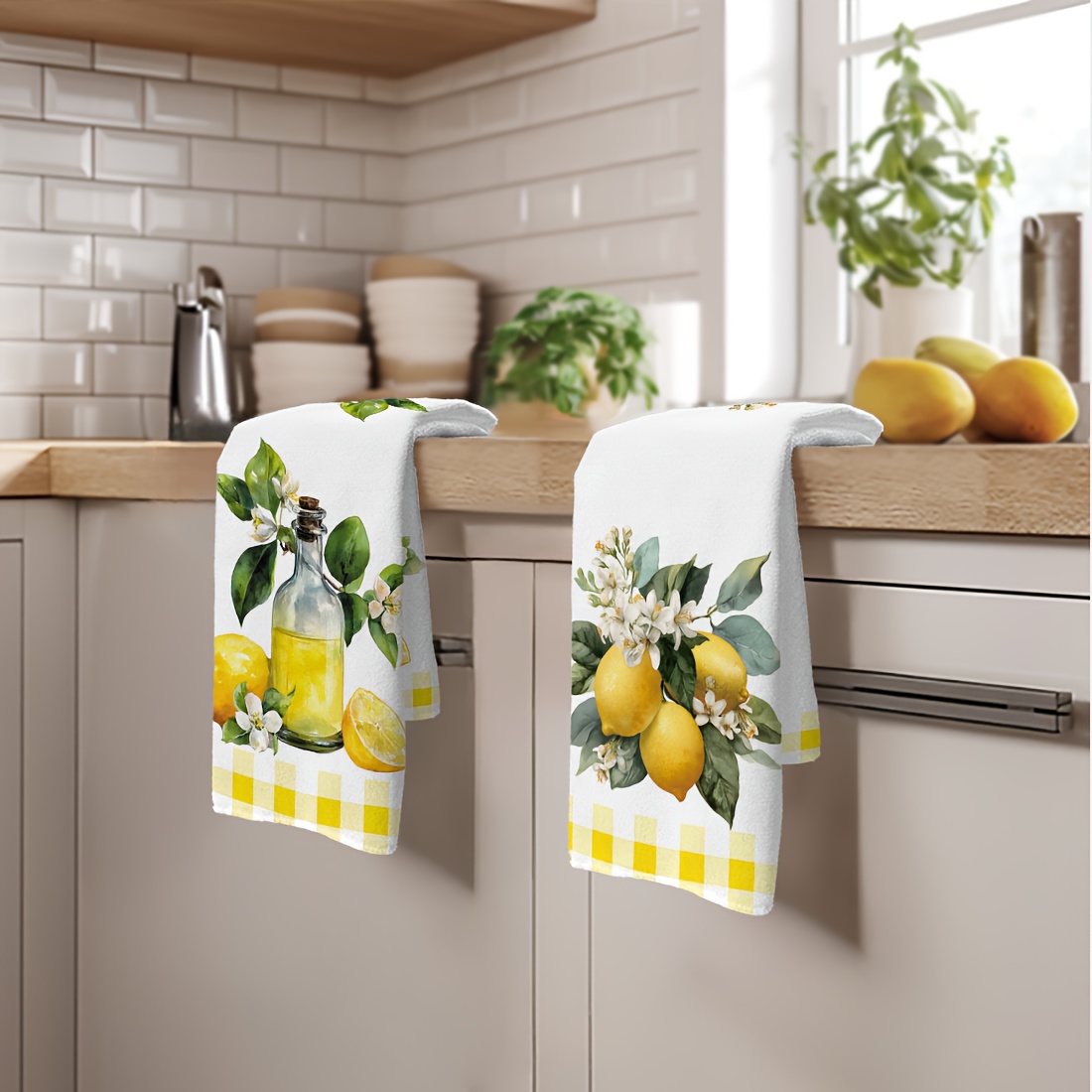 2 Stück, Küchentücher mit Zitr – Kitchen Baking Cloth Bewertung und Preis