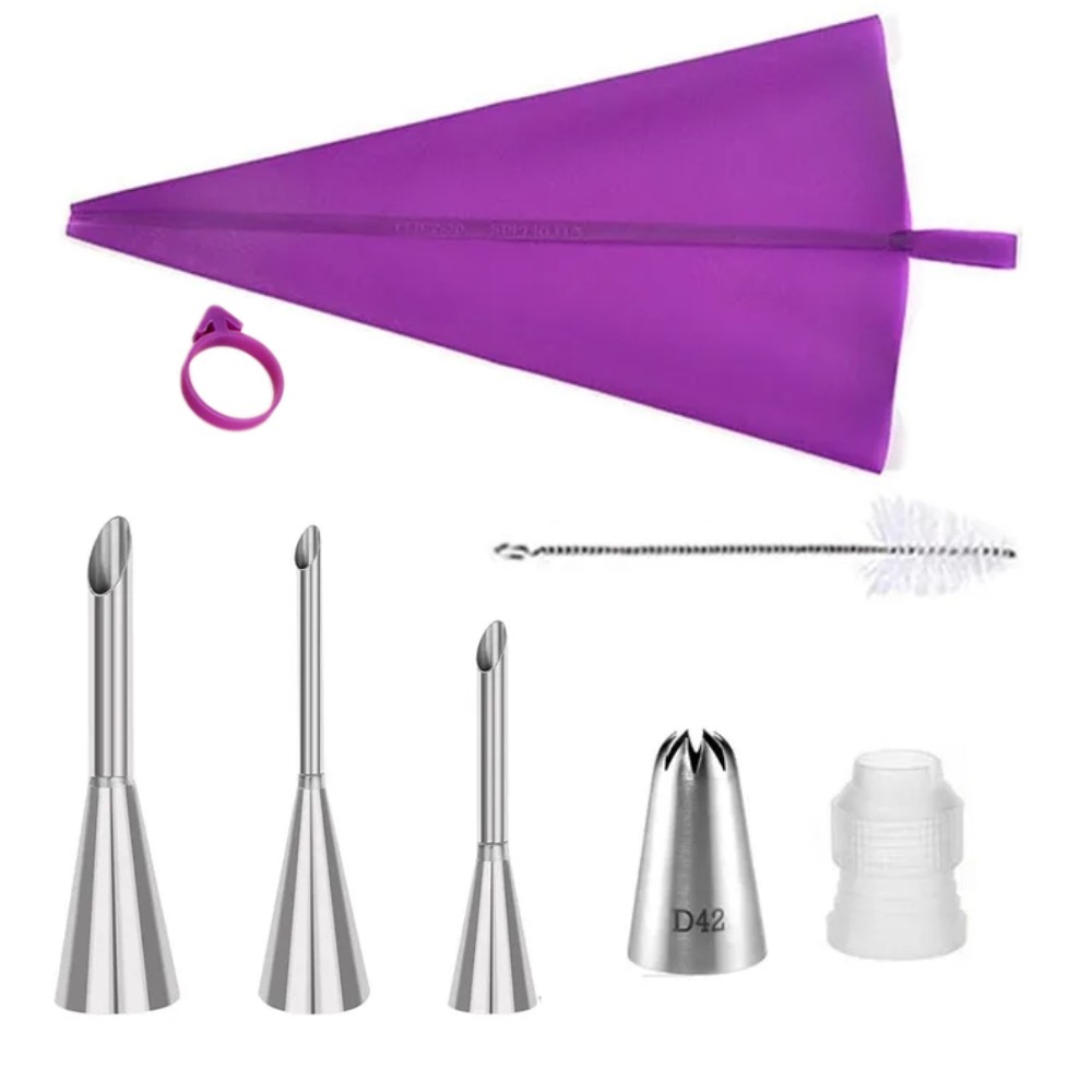 Edelstahl-Spritztüllen-Set mit – Kitchen Baking Store Bewertung und Preis