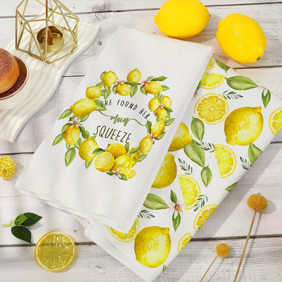 2 Stück, Küchentücher mit Zitr – Kitchen Baking Cloth Bewertung und Preis