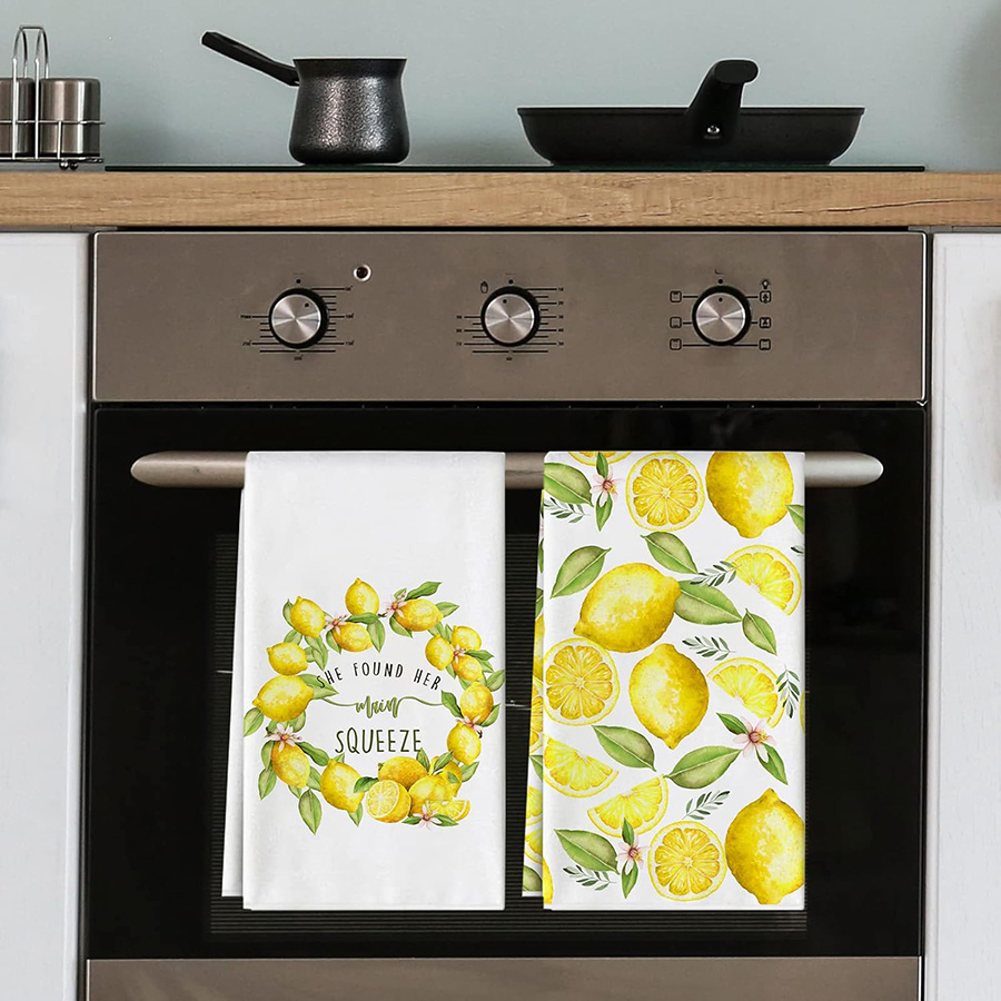 2 Stück, Küchentücher mit Zitr – Kitchen Baking Cloth Bewertung und Preis