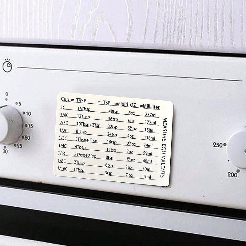 Magnetische Mess- und Umrechnu – Kitchen Baking Conversion Chart Bewertung und Preis