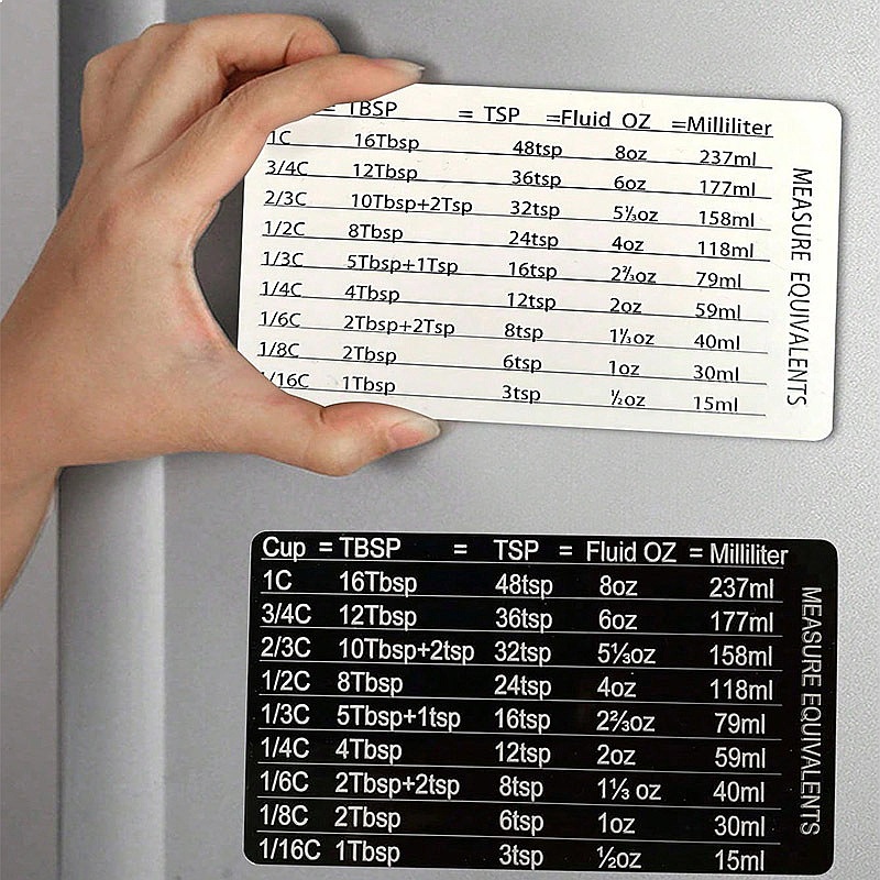 Magnetische Mess- und Umrechnu – Kitchen Baking Conversion Chart Bewertung und Preis