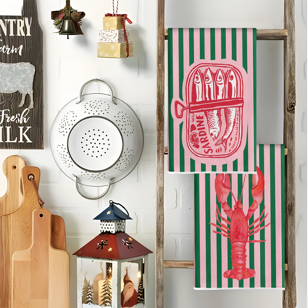 2 Stück, amerikanische Retro-K – Kitchen Baking Cloth Bewertung und Preis