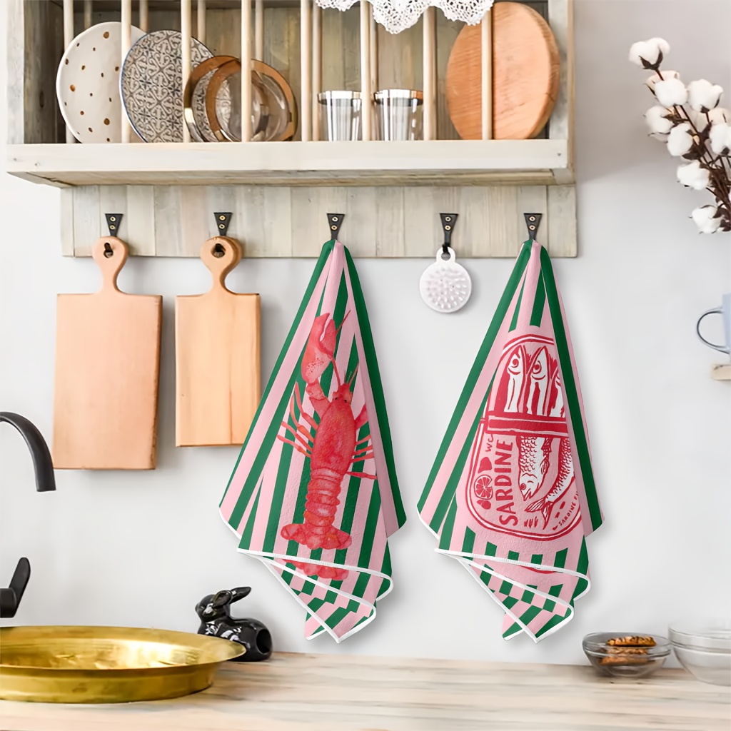 2 Stück, amerikanische Retro-K – Kitchen Baking Cloth Bewertung und Preis