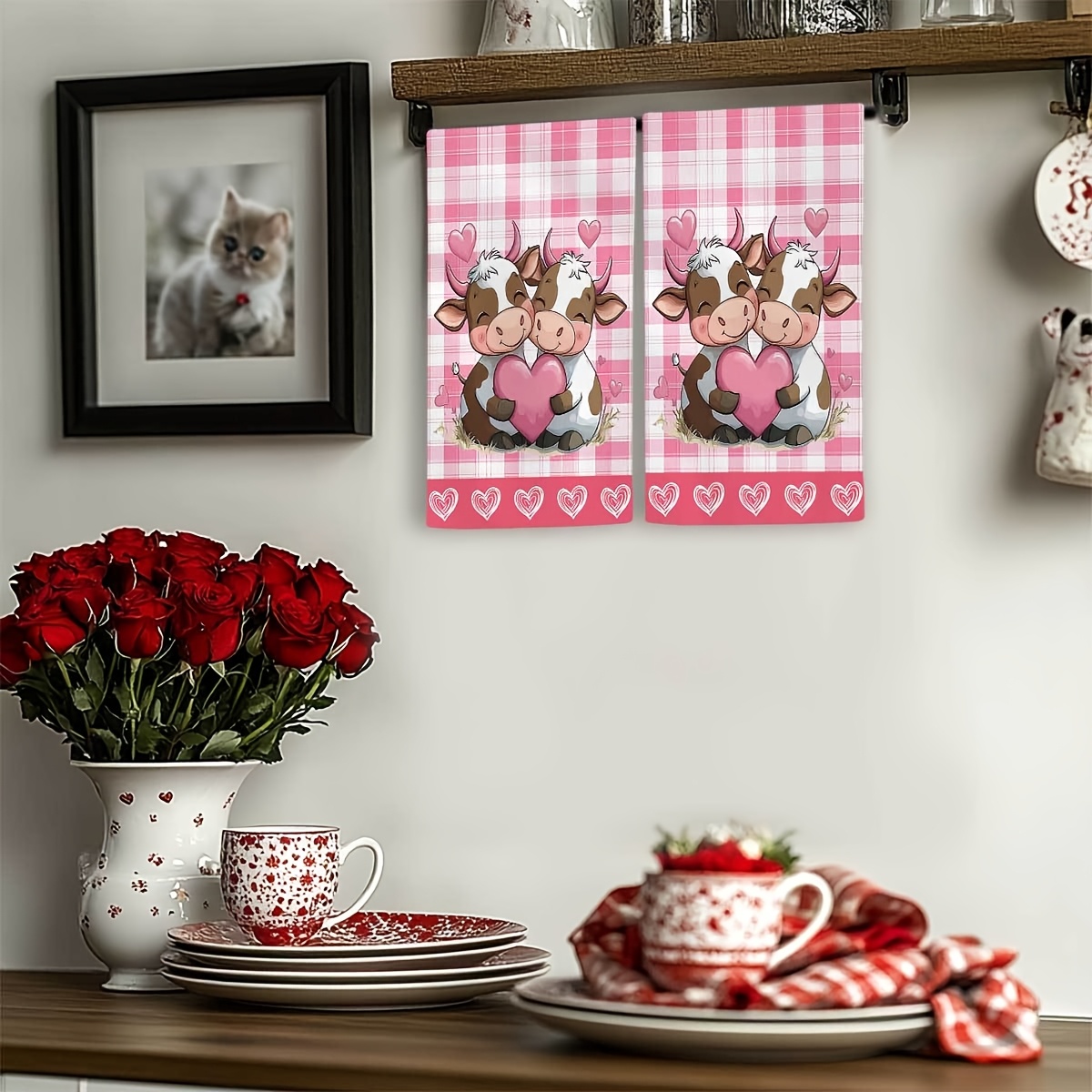 2 Stück, Valentinstag-Küchentü – Kitchen Baking Cloth Bewertung und Preis