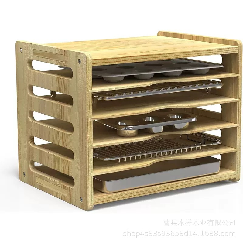 Küchenregal aus Massivholz, me – Kitchen Cabinet Baking Sheet Organizer Bewertung und Preis