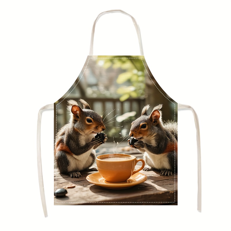 Leinen-Schürze mit Eichhörnche – Kitchen Baking Ideas Bewertung und Preis