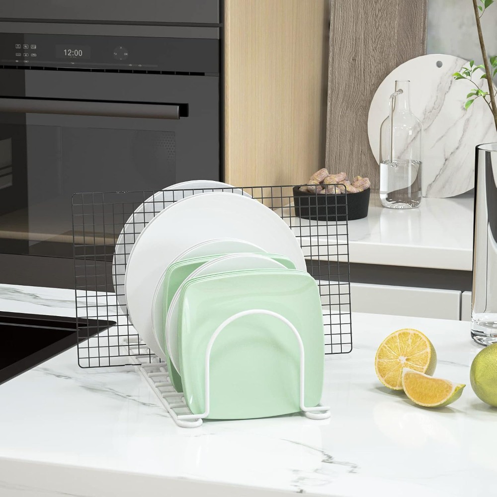 Vertikaler Tellerorganizer für – Kitchen Cabinet Baking Sheet Organizer Bewertung und Preis