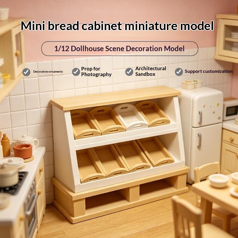 1 Stück 1:12 Puppenhaus-Kuchen – Kitchen Baking Cabinet Bewertung und Preis