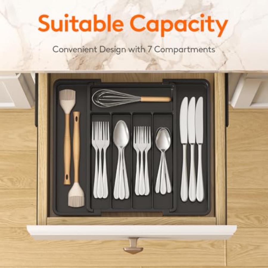 Erweiterbarer Besteckorganizer – Kitchen Utensils Bewertung und Preis
