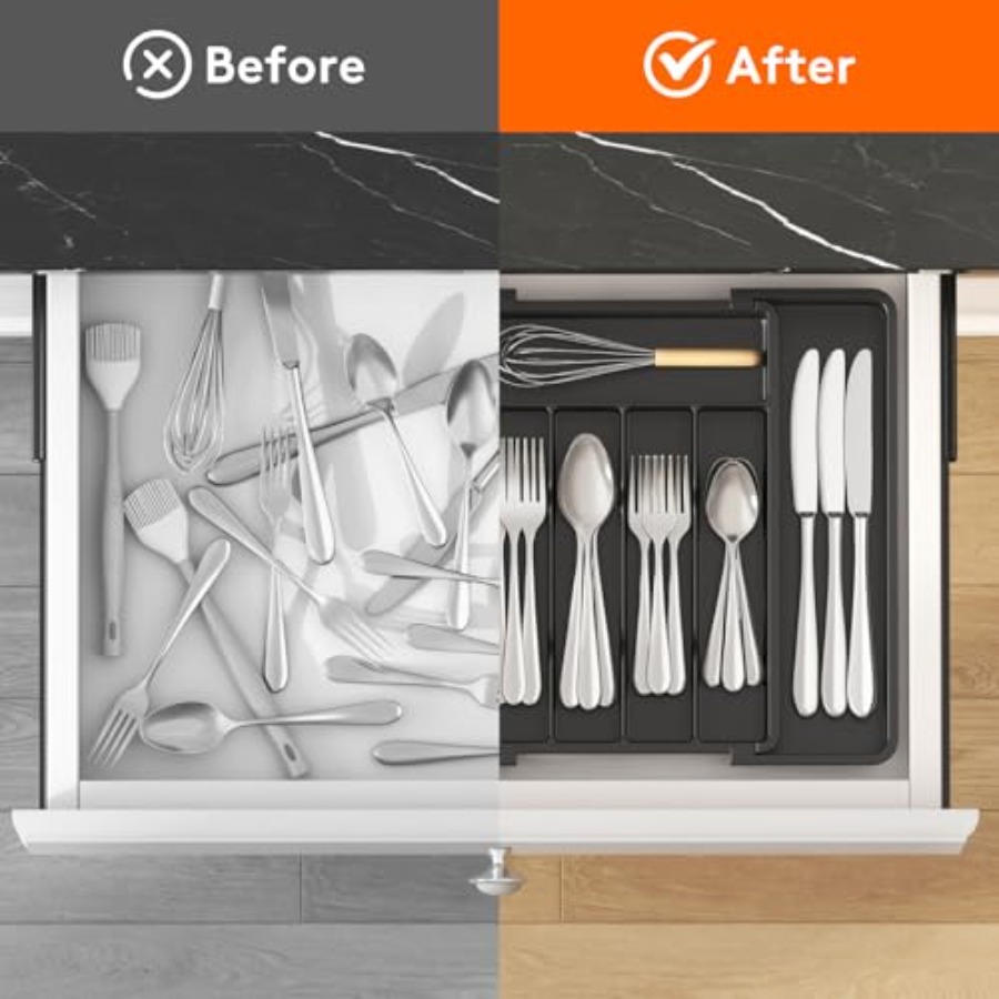Erweiterbarer Besteckorganizer – Kitchen Utensils Bewertung und Preis