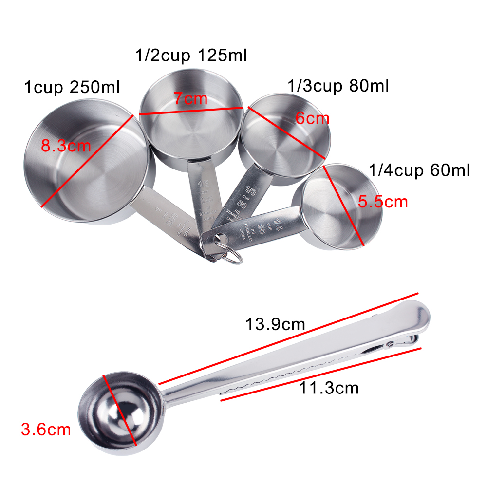 Stapelbare Messbecher und Löff – Kitchen Baking Store Bewertung und Preis