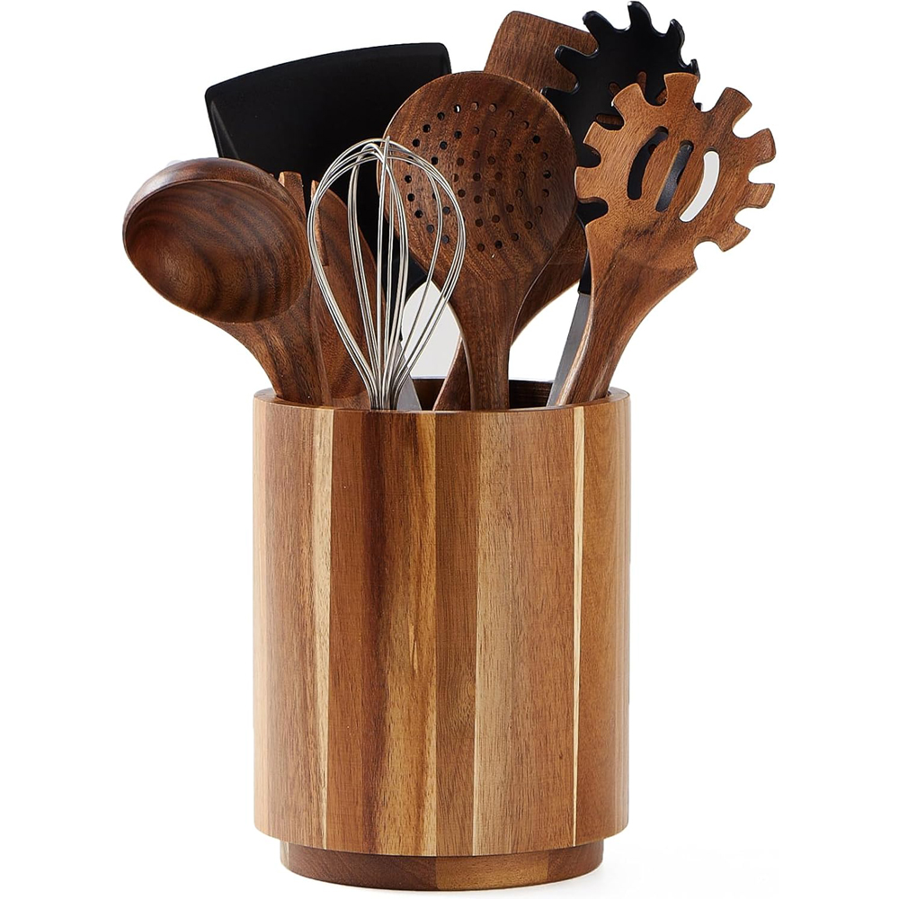 Akazienholz Utensilienhalter f – Kitchen Utensils Bewertung und Preis