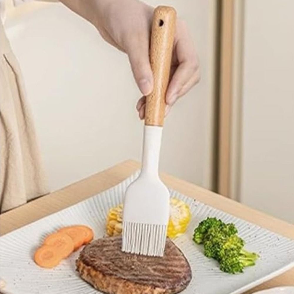 2er-Set Grillpinsel mit Holzgr – Pastry Brush Silicone Bewertung und Preis