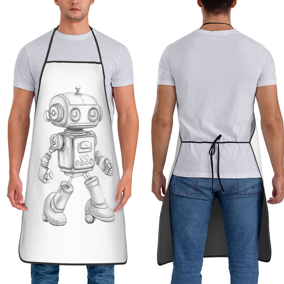 Retro-Sketch Roboter mit mecha – Kitchen Robot Baking Bewertung und Preis