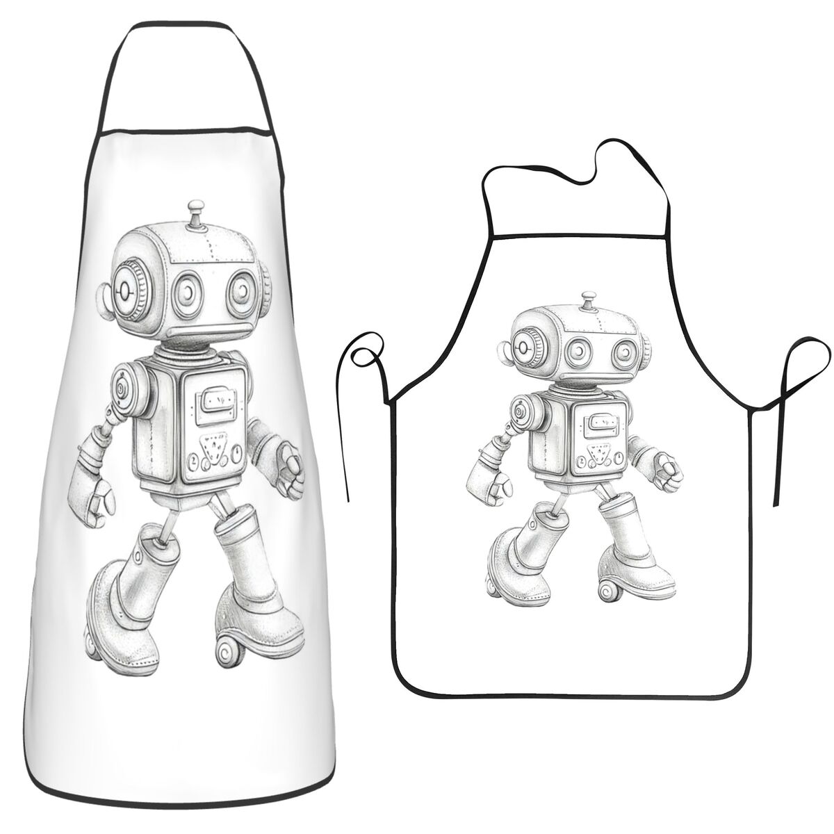 Retro-Sketch Roboter mit mecha – Kitchen Robot Baking Bewertung und Preis